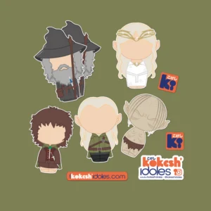 Lot de 6 Stickers waterproof Lord Of The Rings - Le seigneur des Anneaux | Pop Culture