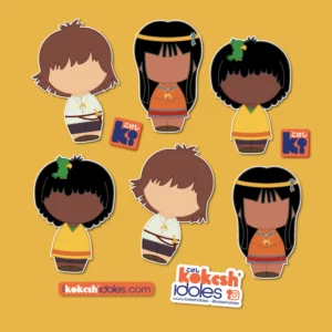 6 Stickers inspirés de l'anime franco-japonais les mystérieuses cités d'or