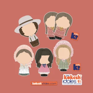 6 stickers inspirés de la série TV La petite maison dans la prairie
