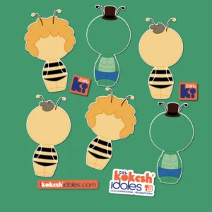 6 stickers inspirés du dessin animé Maya l'abeille
