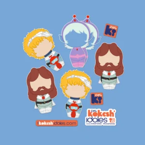 6 stickers inspirés de la série d’animation franco-japonaise Ulysse 31