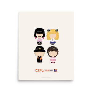 Affiche écrue inspirée du groupe Queen
