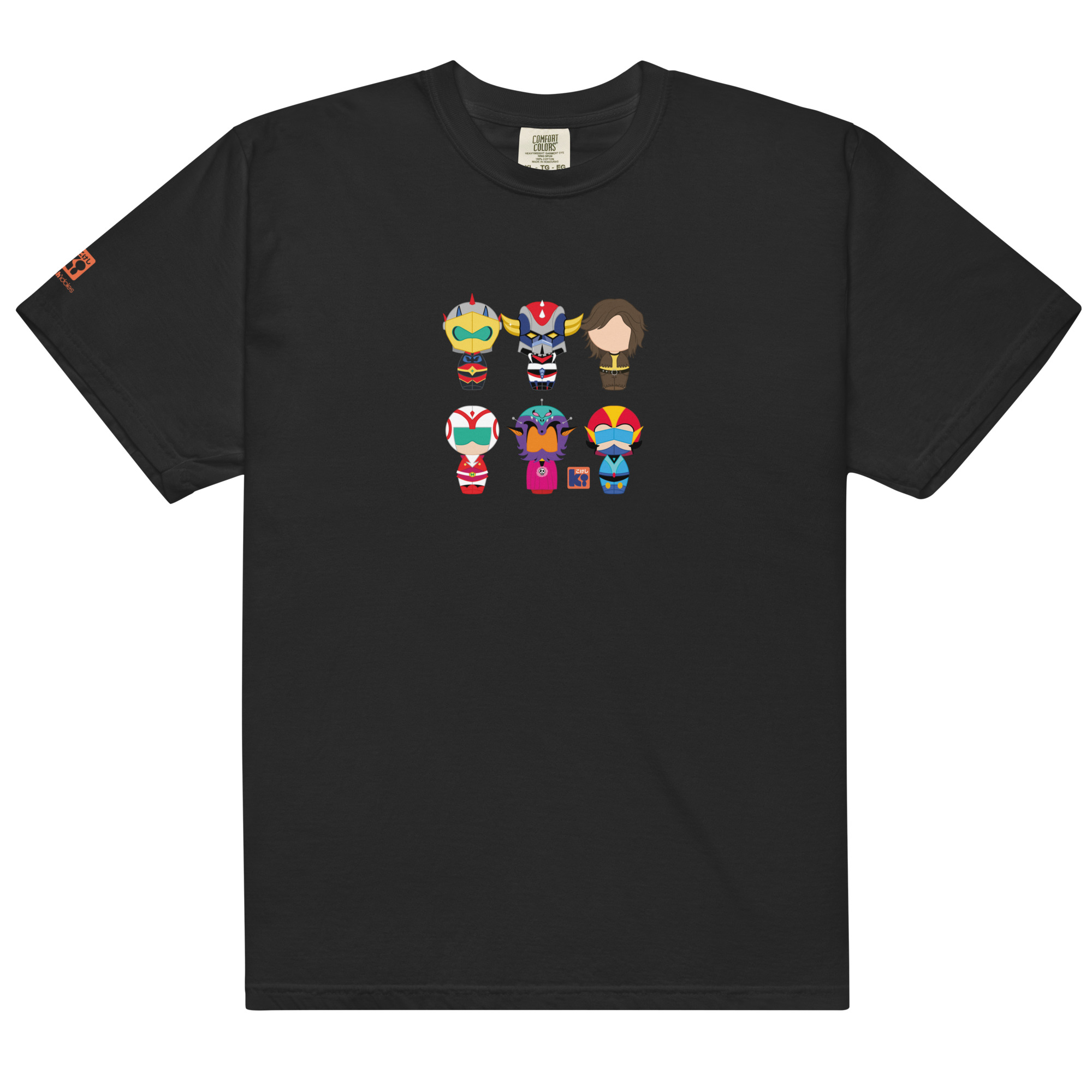 T-shirt noir inspiré de l'animé Goldorak