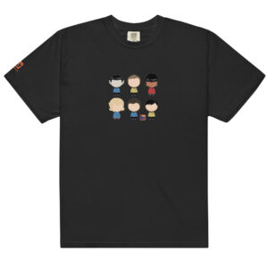 T-shirt noir inspiré de la série TV Star Trek
