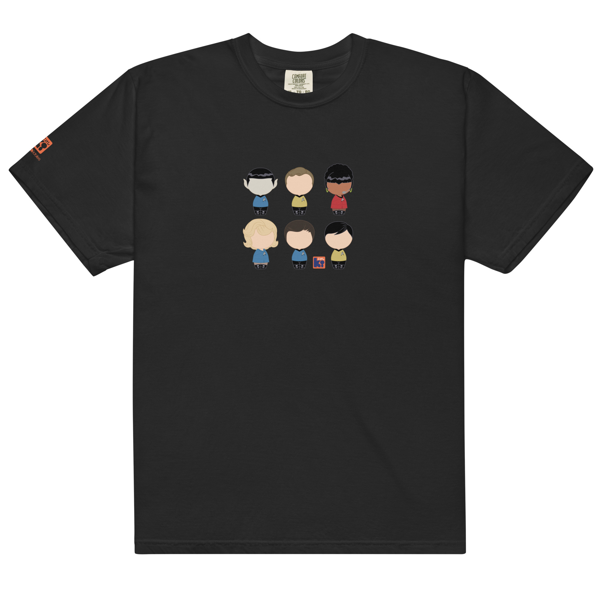 T-shirt noir inspiré de la série TV Star Trek