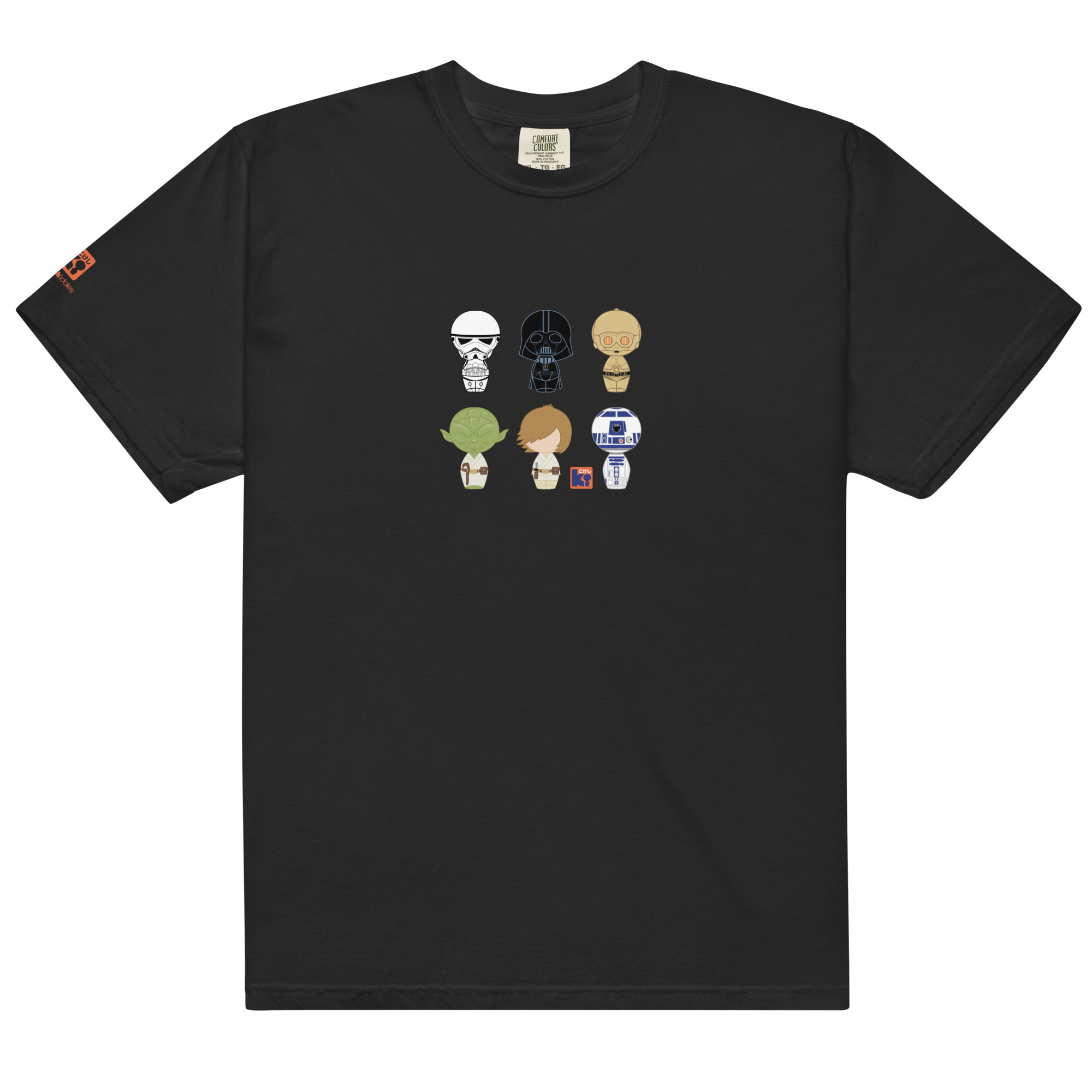 T-shirt noir inspiré de la trilogie cinématographique Star Wars