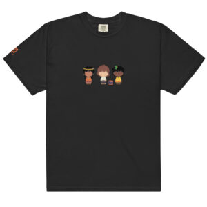 T-shirt noir inspiré de l'anime franco-japonais les mystérieuses cités d'or