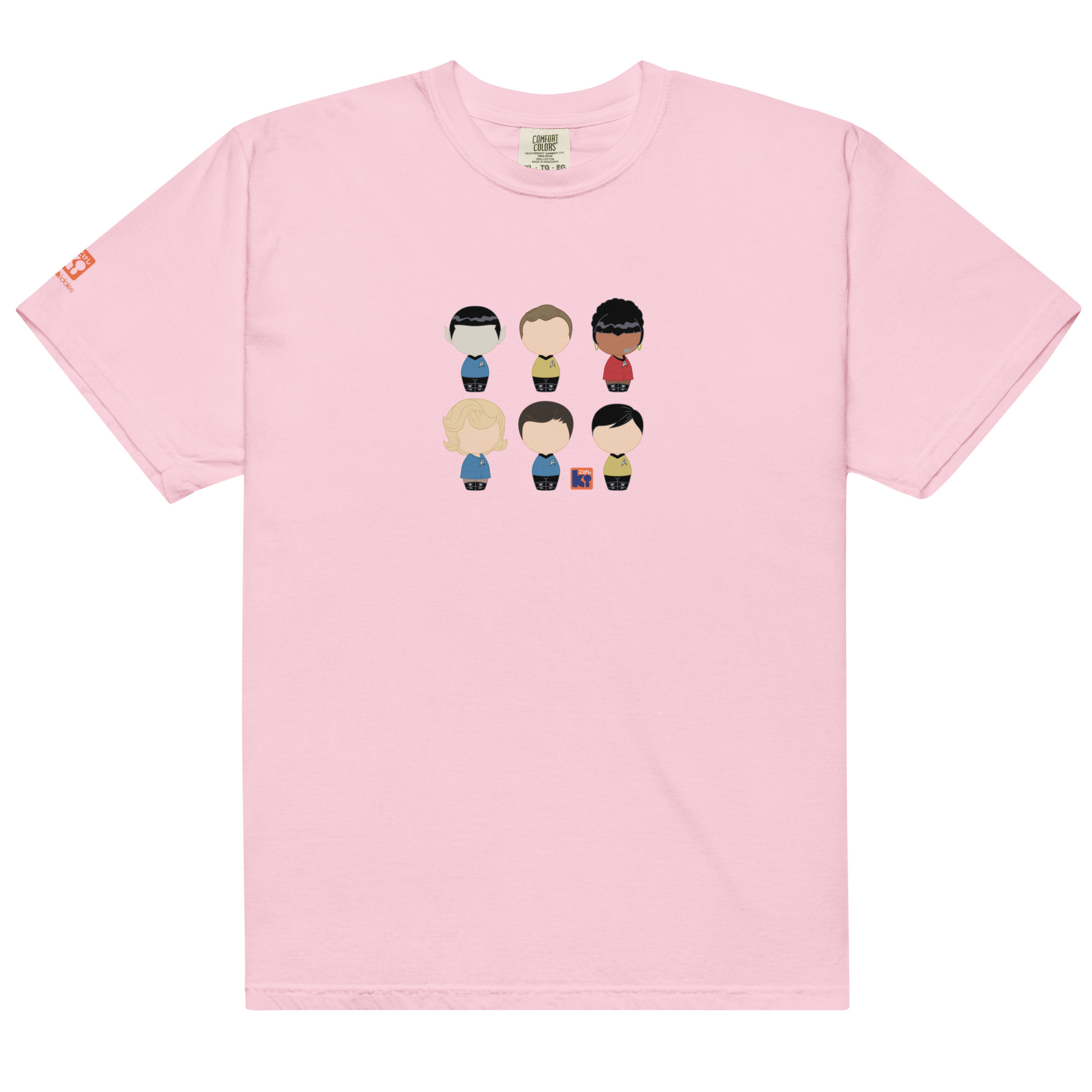 T-shirt rose inspiré de la série TV Star Trek