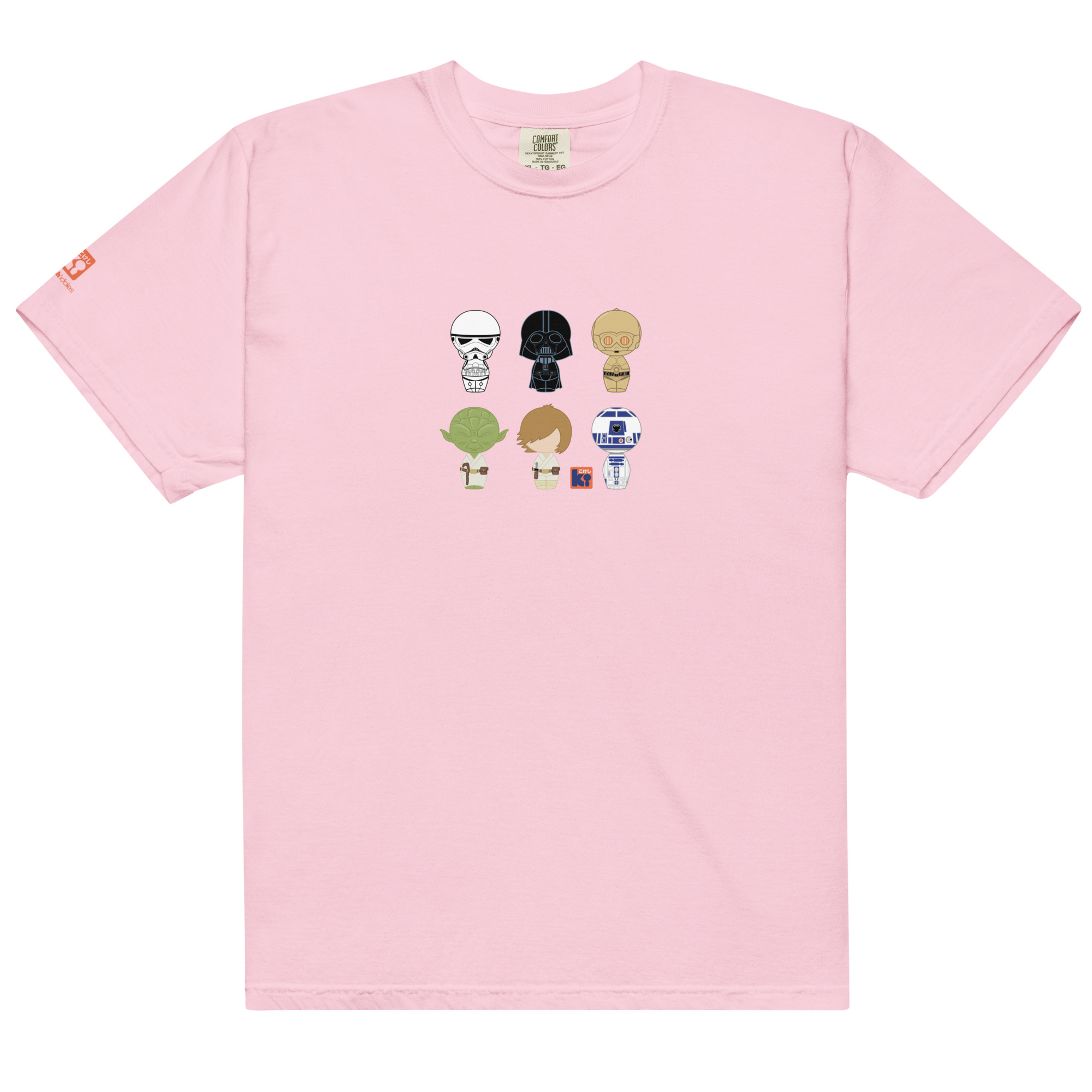 T-shirt rose inspiré de la trilogie cinématographique Star Wars