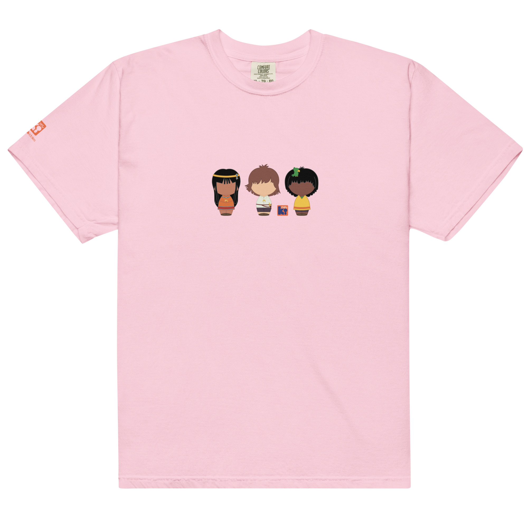 T-shirt rose inspiré de l'anime franco-japonais les mystérieuses cités d'or