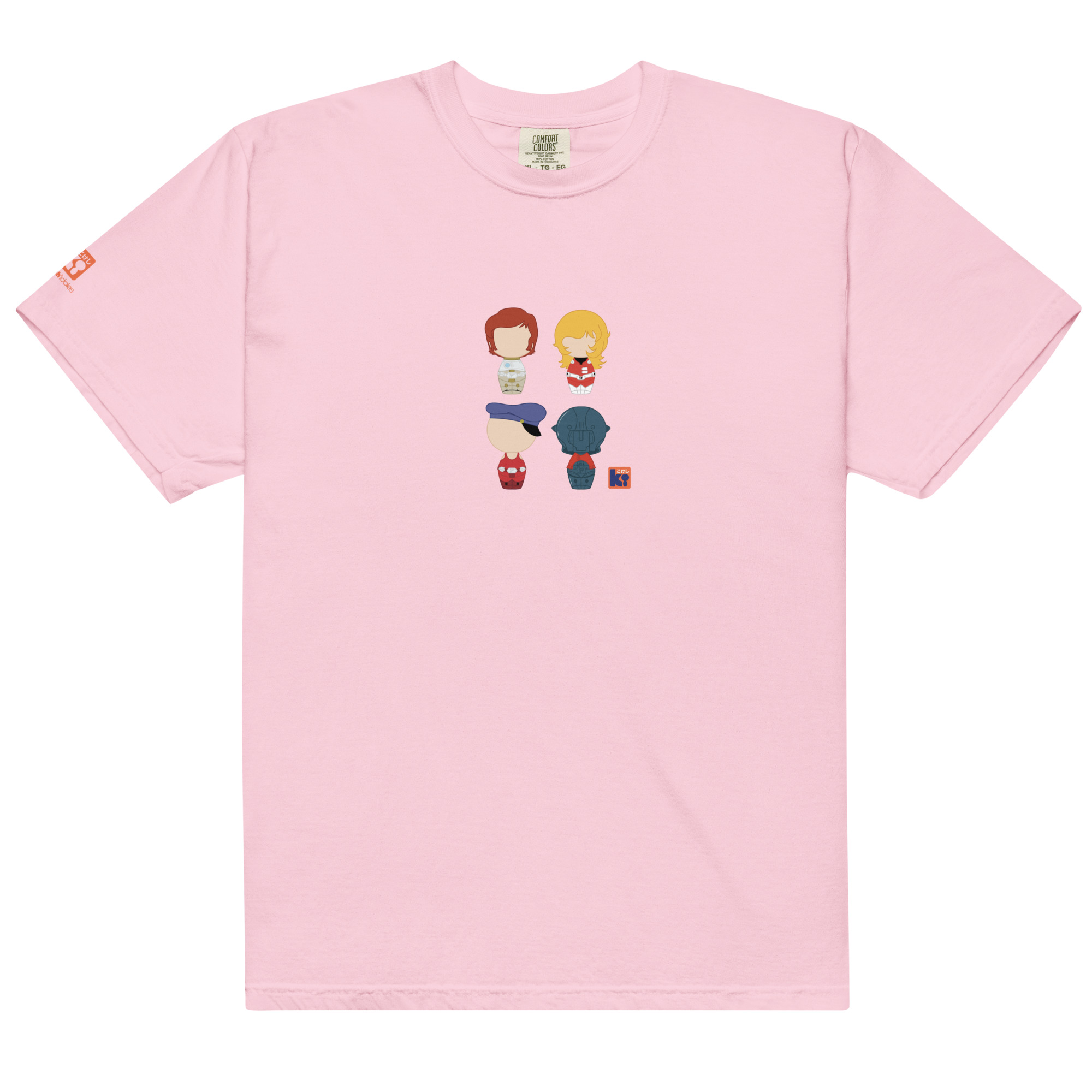 T-shirt rose inspiré de l'animé Capitaine Flam