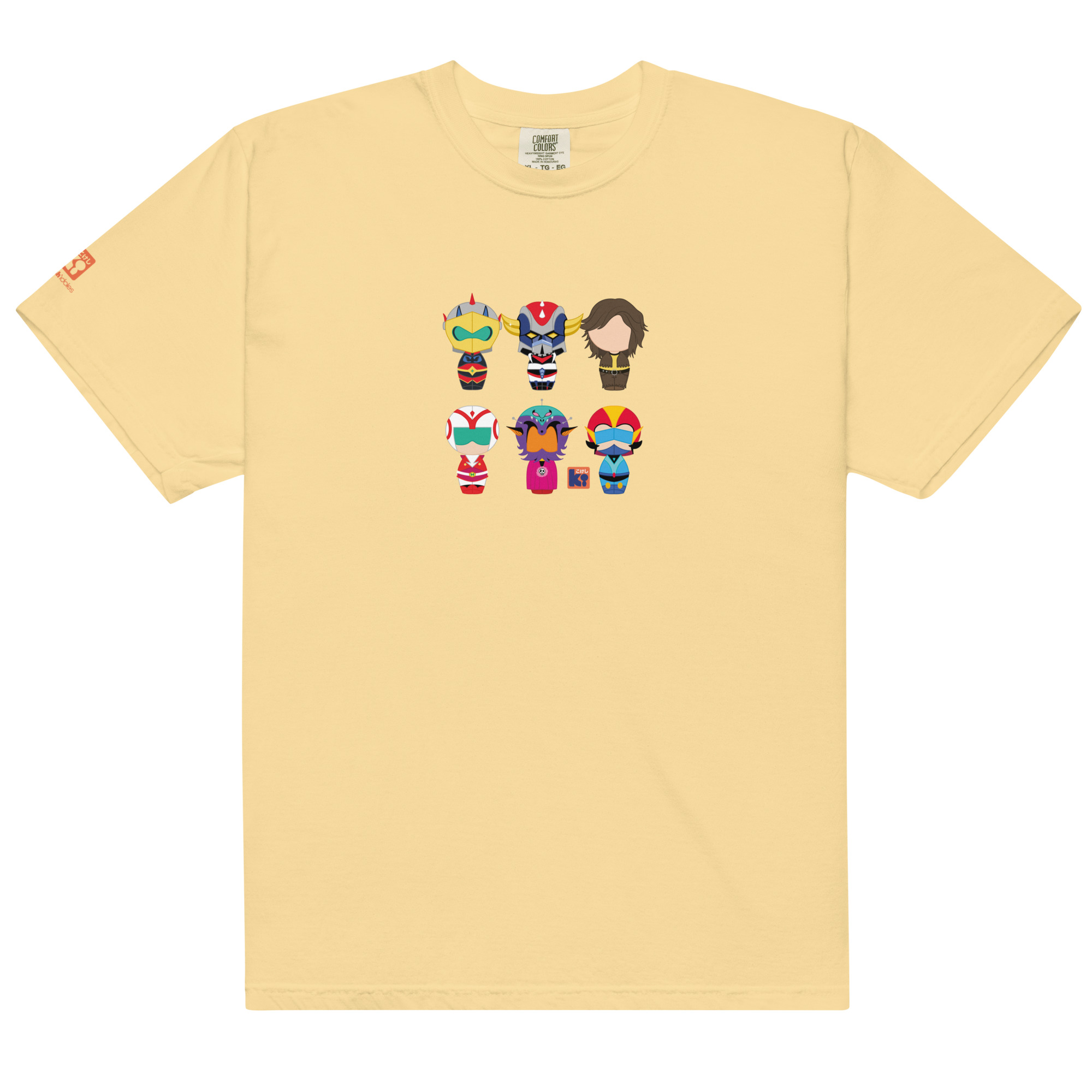 T-shirt jaune inspiré de l'animé Goldorak