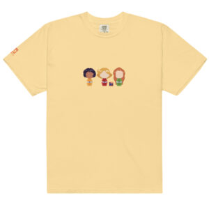 T-shirt jaune inspiré de la série d’animation les Totally Spies