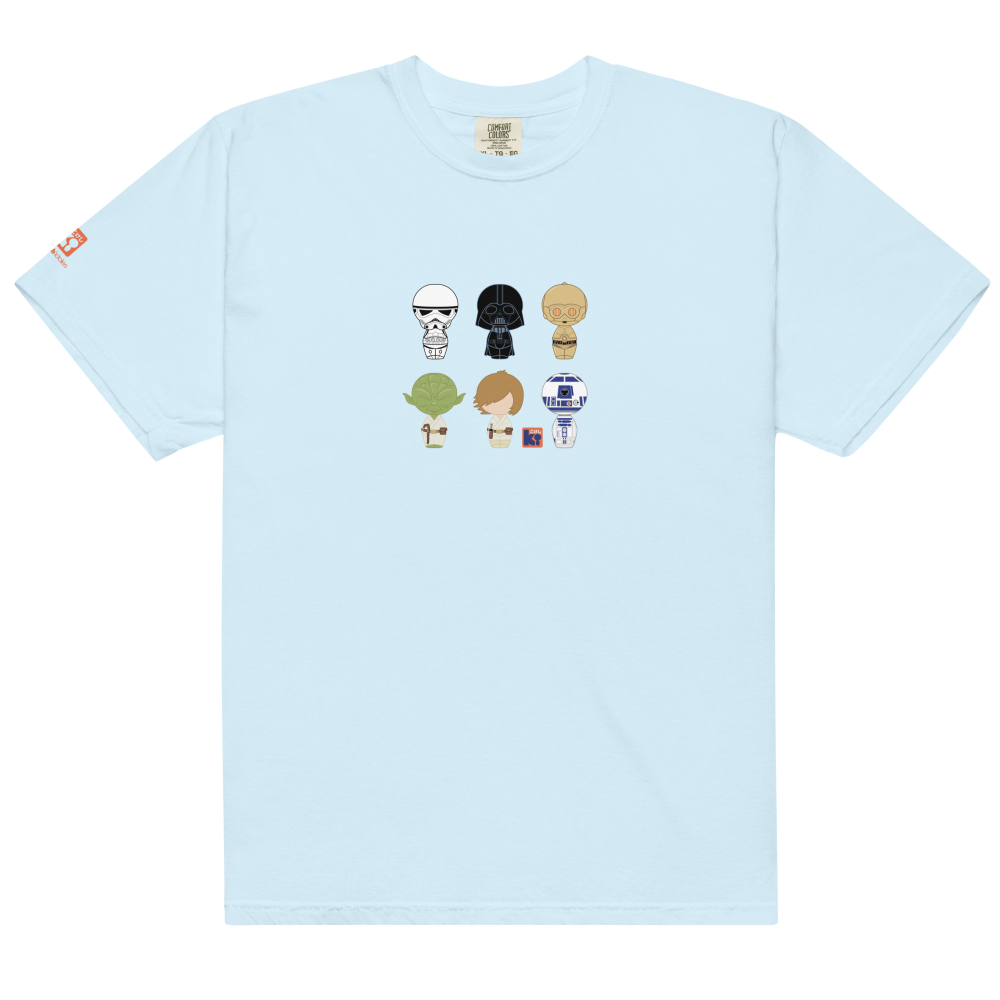 T-shirt ciel inspiré de la trilogie cinématographique Star Wars