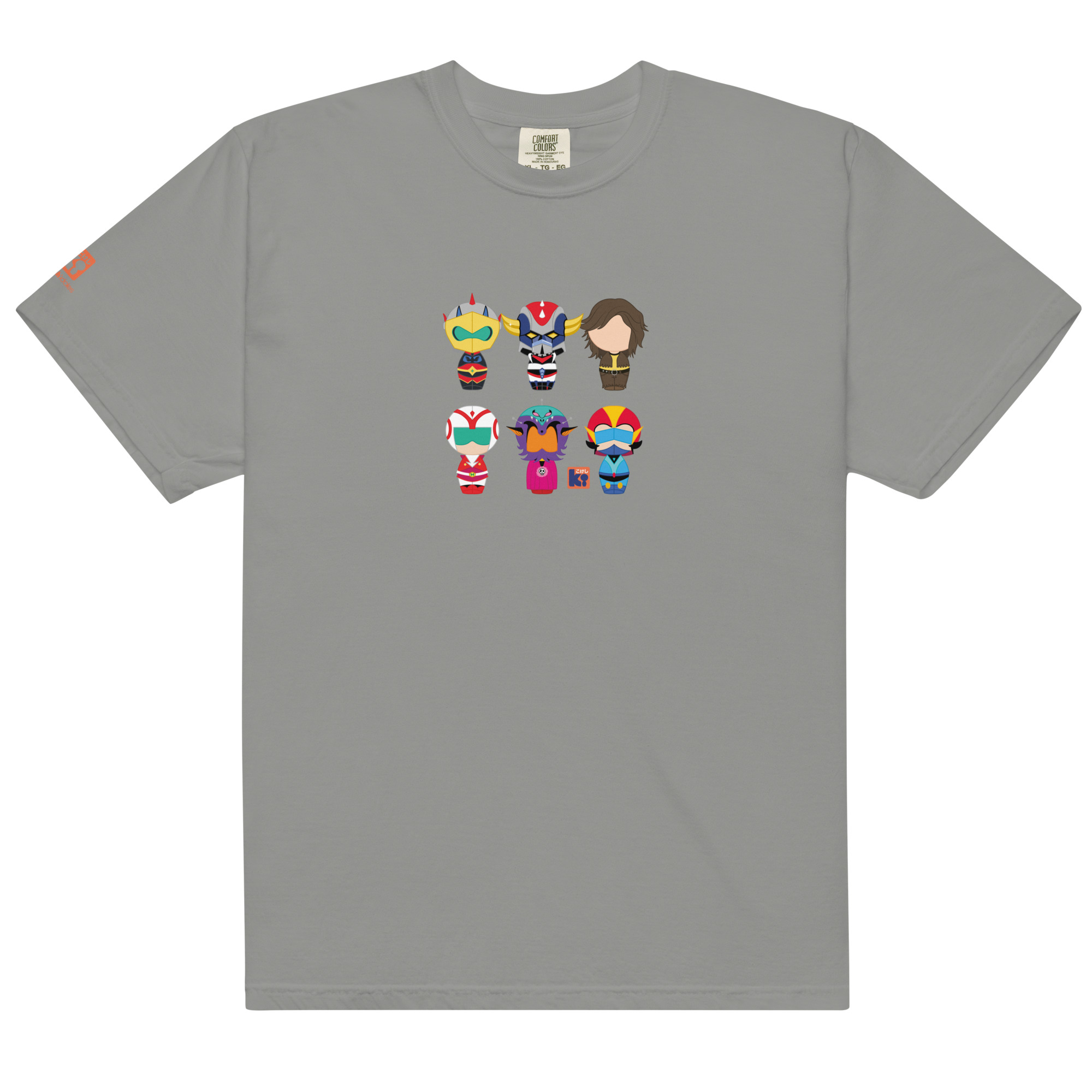 T-shirt gris inspiré de l'animé Goldorak