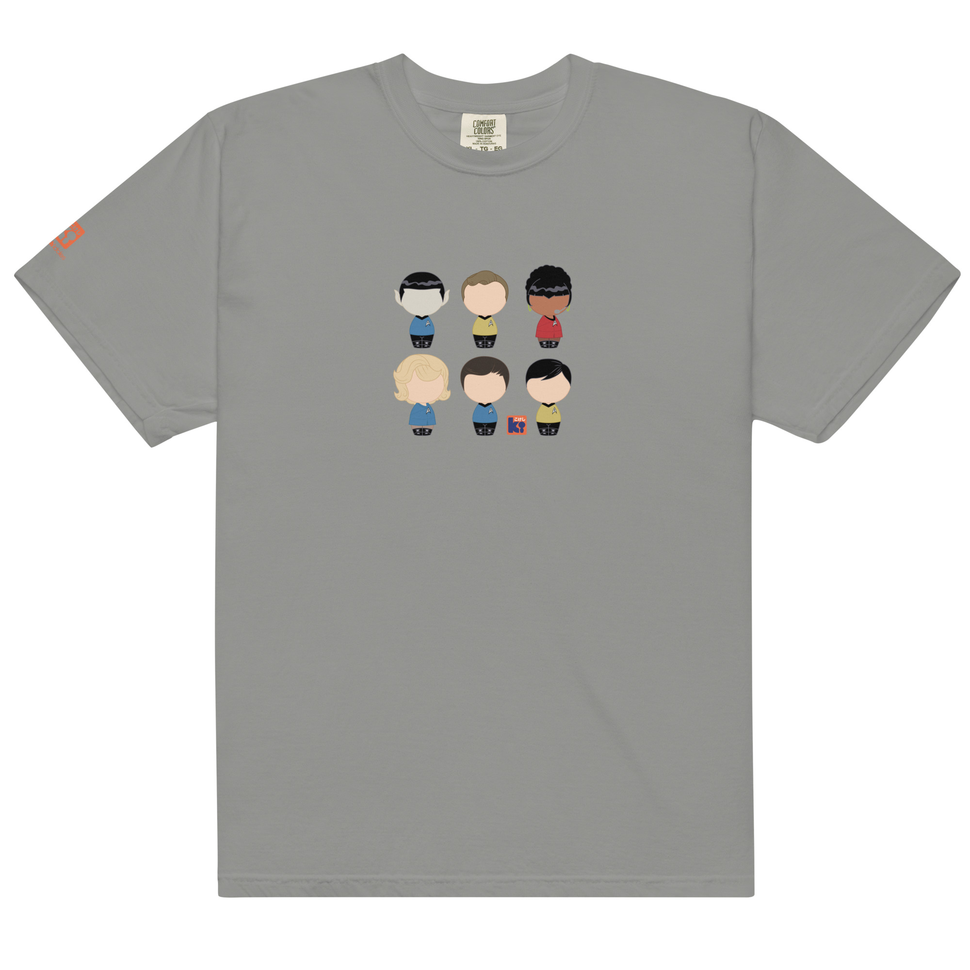 T-shirt gris inspiré de la série TV Star Trek