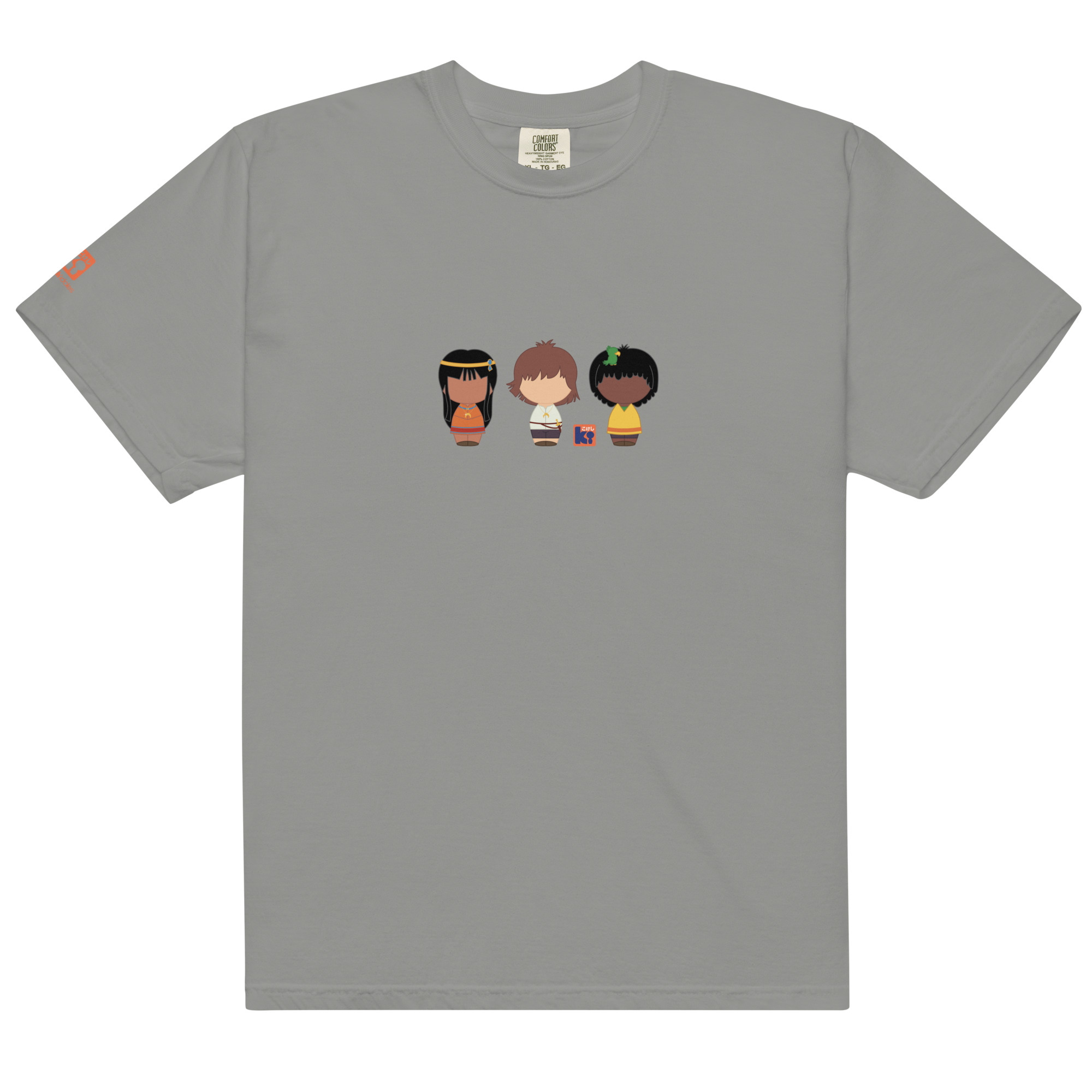 T-shirt gris inspiré de l'anime franco-japonais les mystérieuses cités d'or