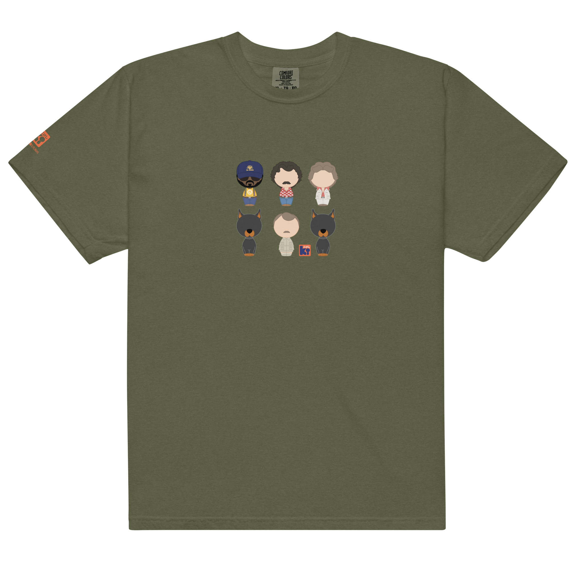 T-shirt kaki inspiré de la série TV Magnum