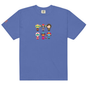 T-shirt bleu inspiré de l'animé Goldorak