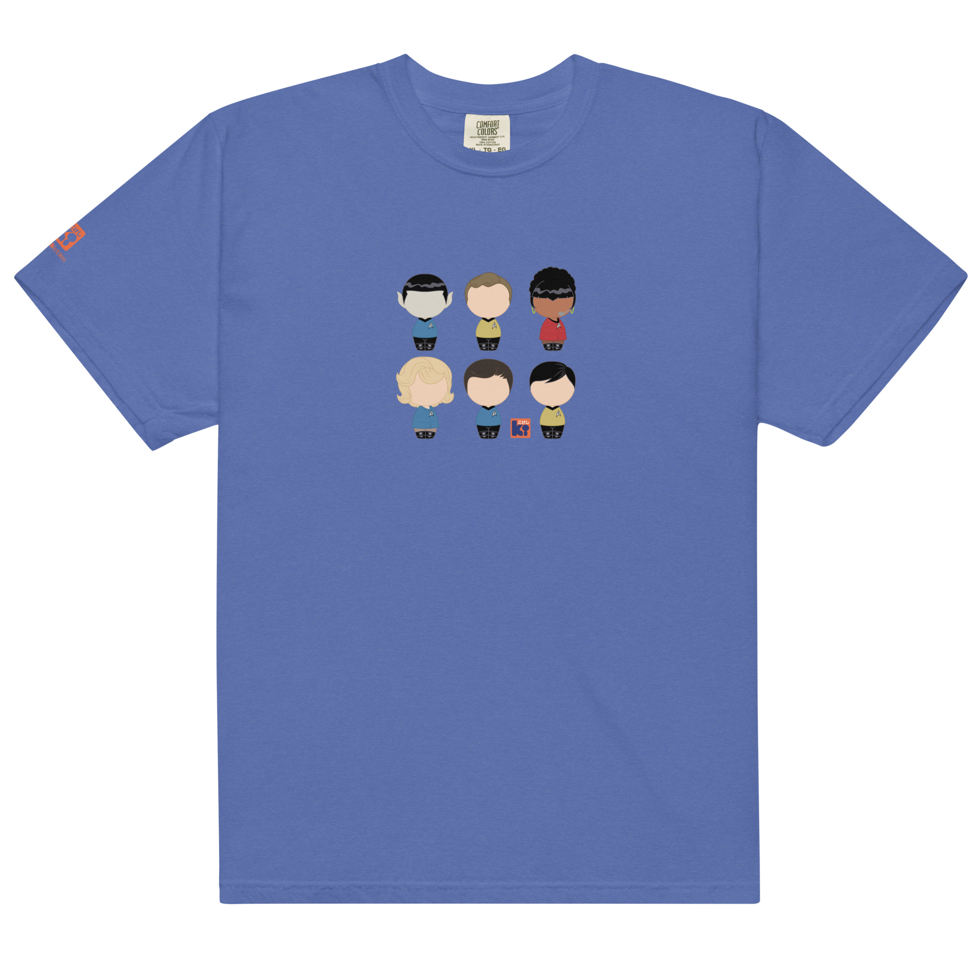 T-shirt bleu inspiré de la série TV Star Trek