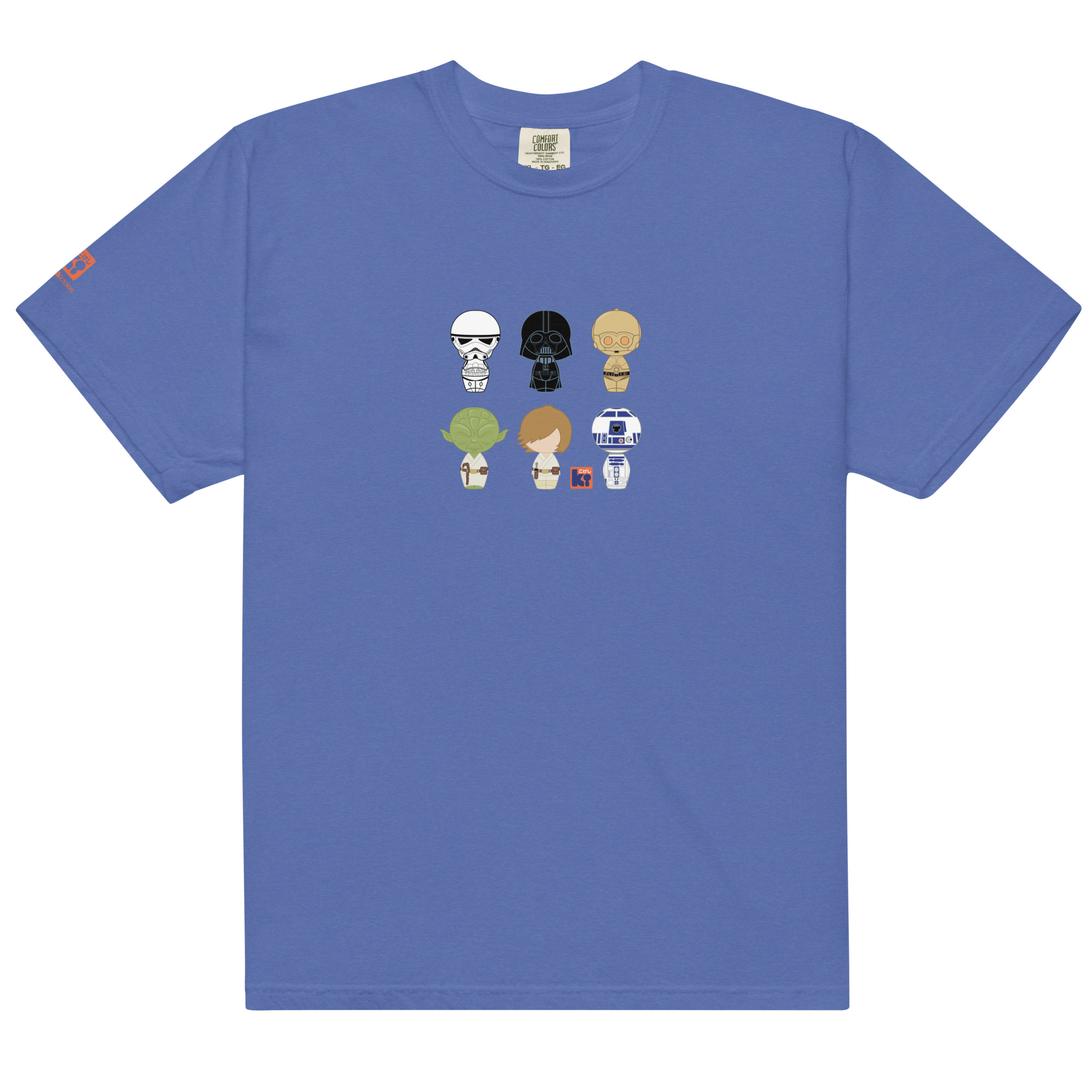 T-shirt bleu inspiré de la trilogie cinématographique Star Wars