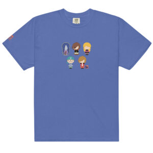 T-shirt bleu inspiré de l'animé Albator