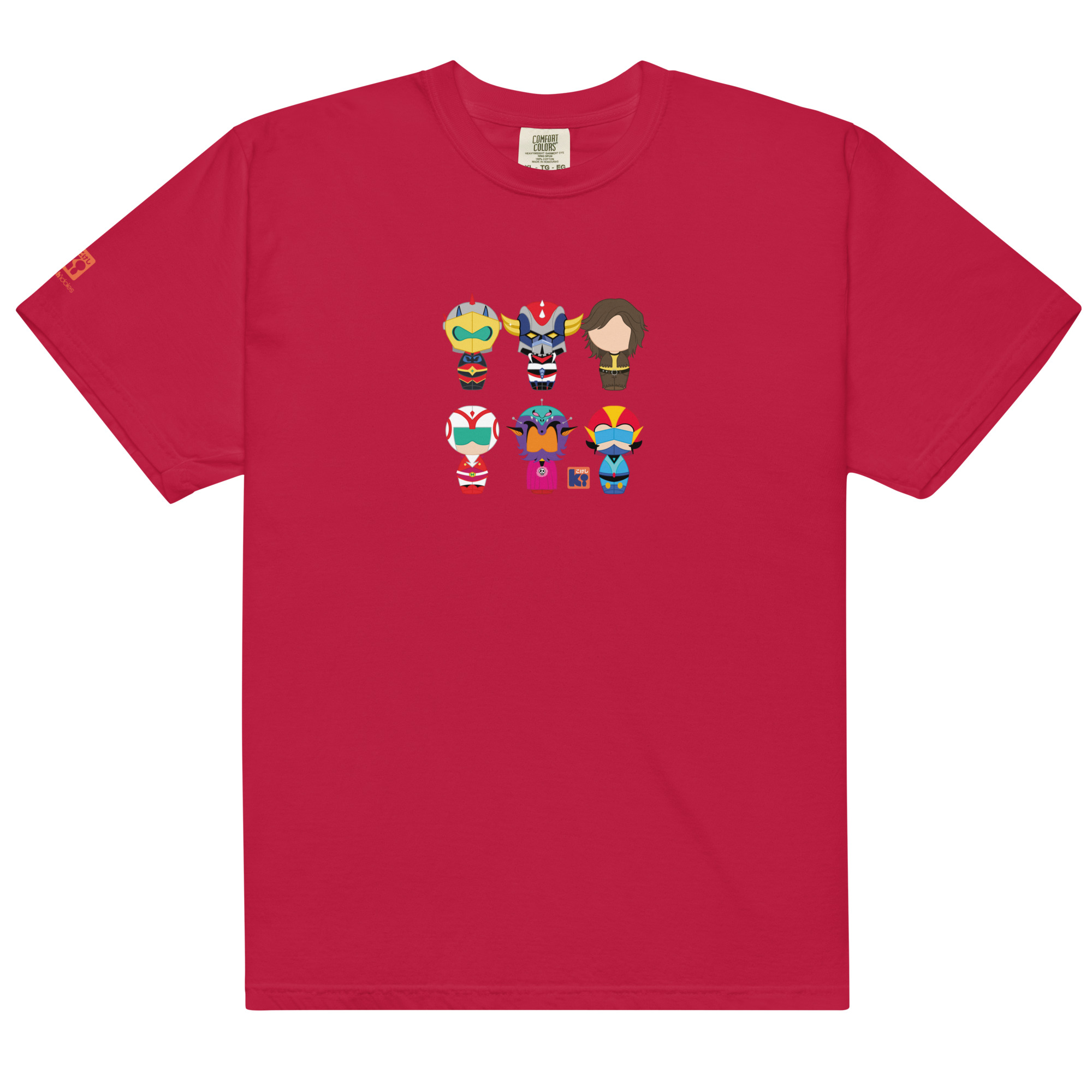 T-shirt rouge inspiré de l'animé Goldorak