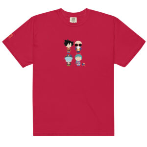 T-shirt rouge inspiré de l'animé Dragon Ball