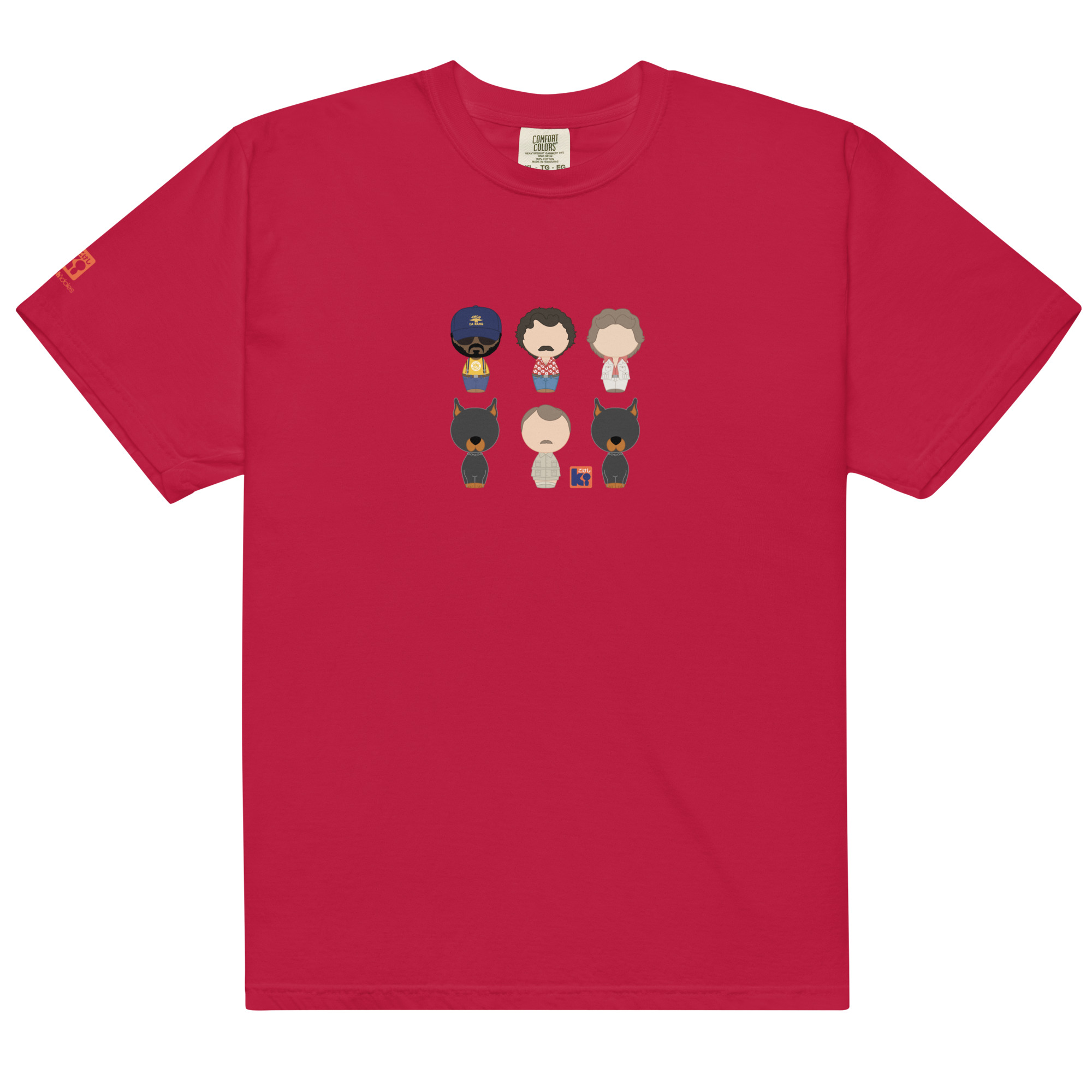 T-shirt rouge inspiré de la série TV Magnum