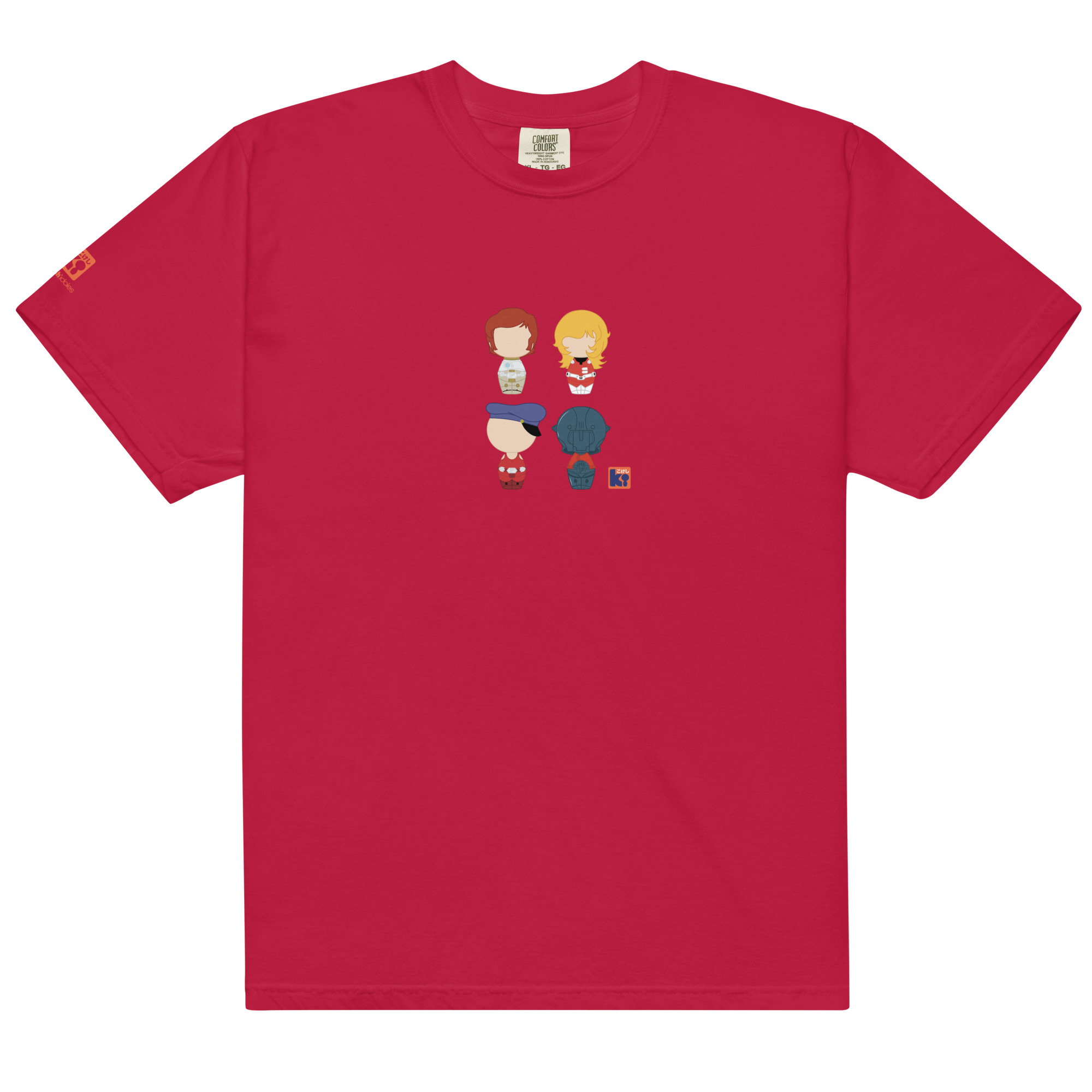 T-shirt rouge inspiré de l'animé Capitaine Flam