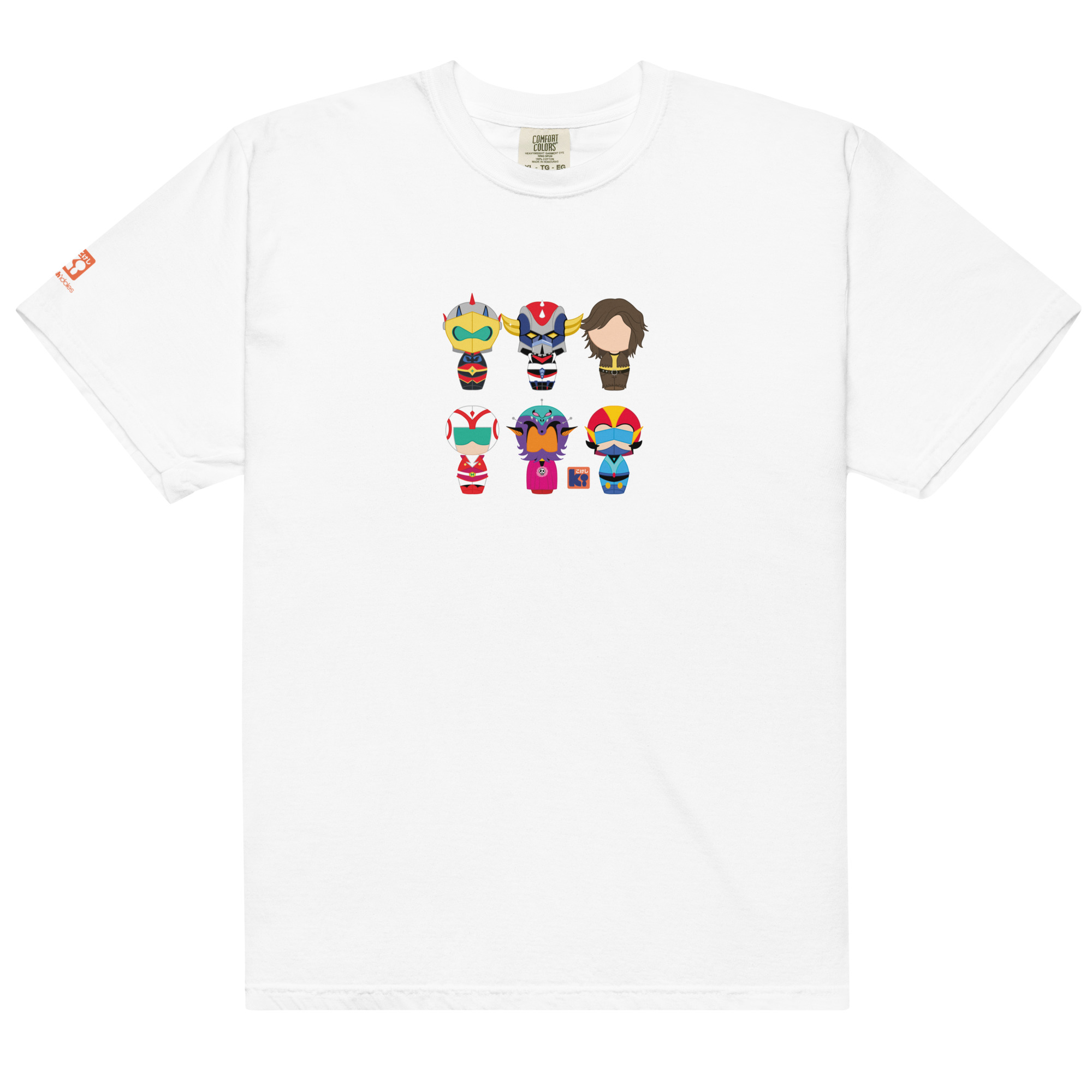 T-shirt blanc inspiré de l'animé Goldorak