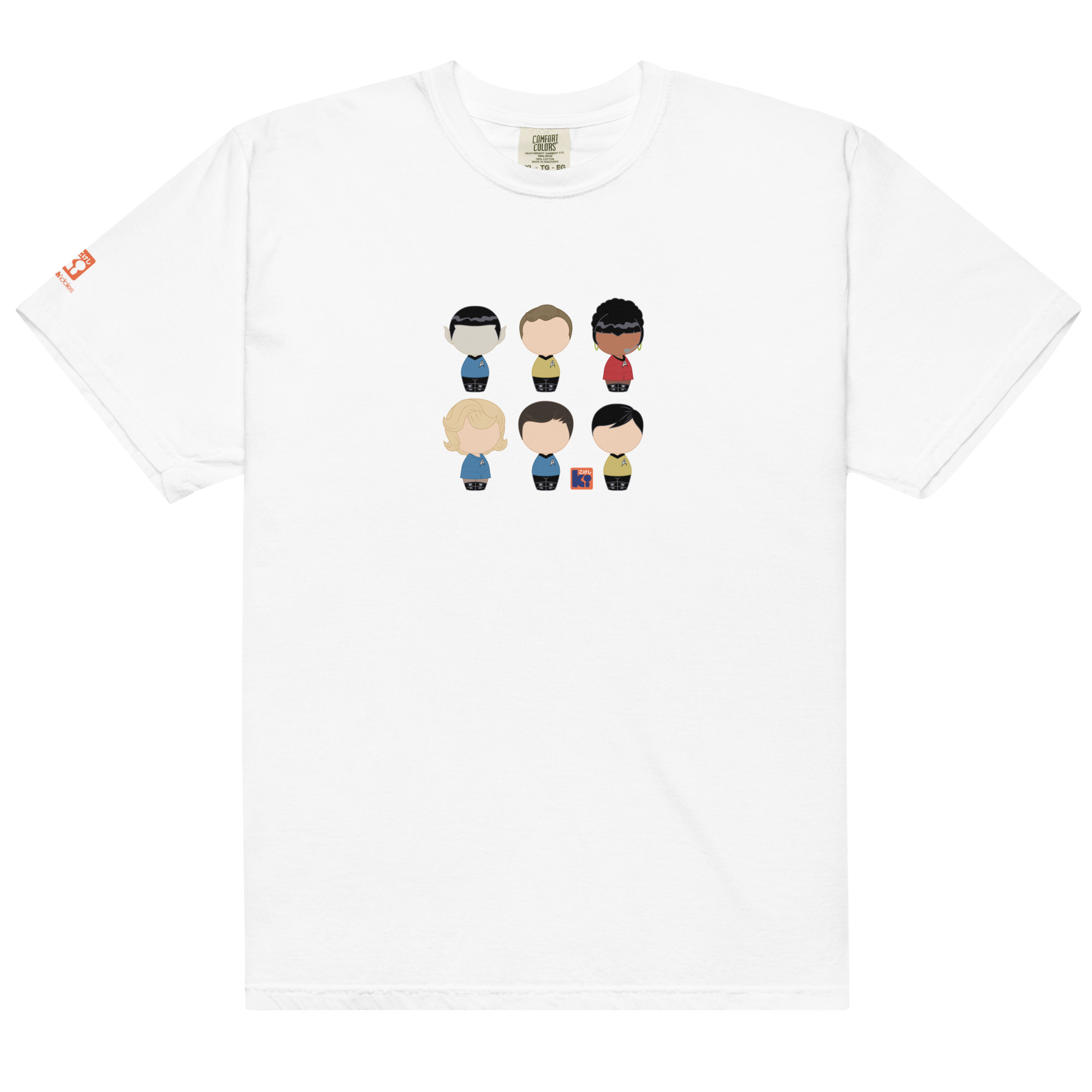 T-shirt blanc inspiré de la série TV Star Trek
