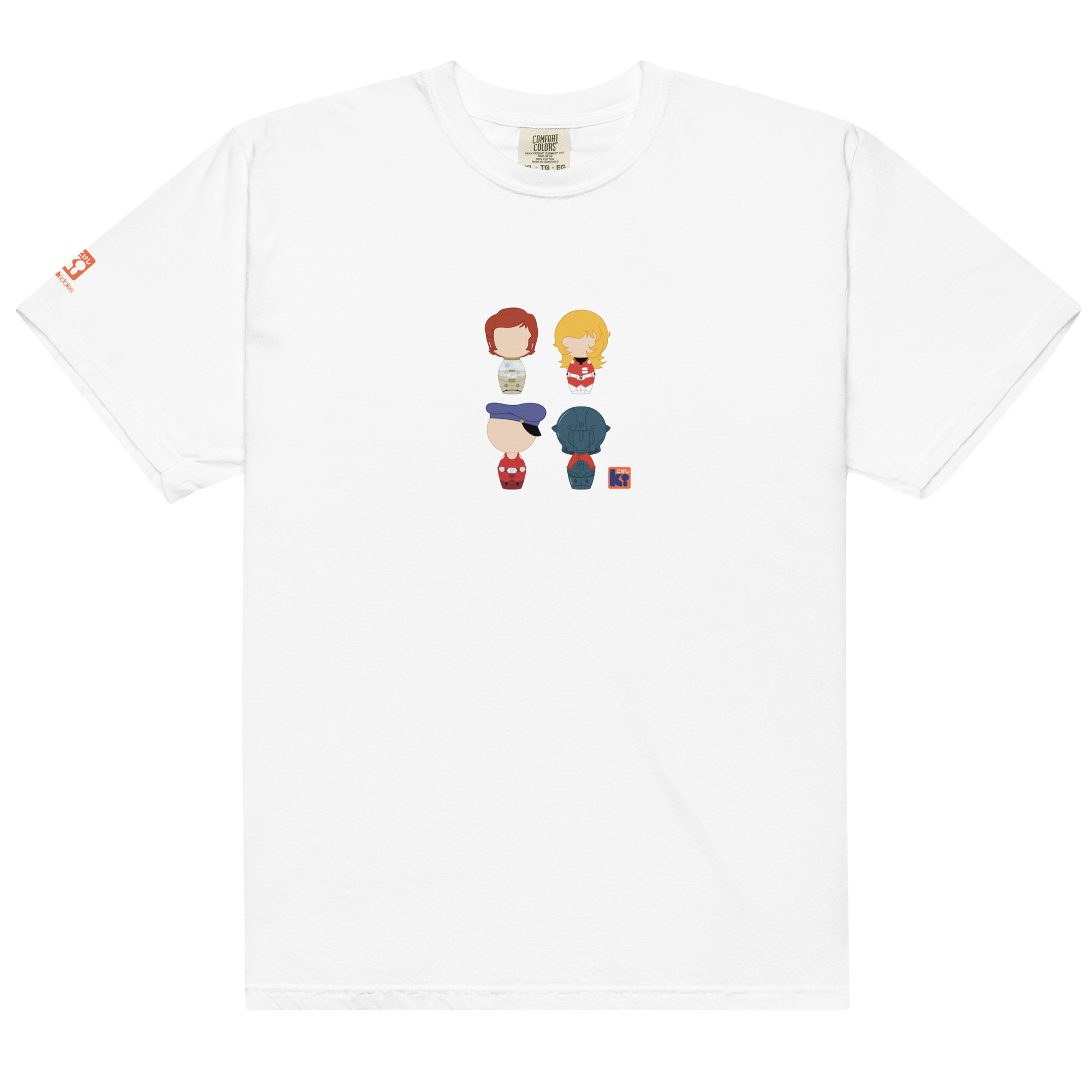 T-shirt blanc inspiré de l'animé Capitaine Flam