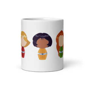 Mug blanc inspiré de la série d’animation française Totally Spies