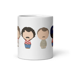 Mug blanc inspiré de la série TV Magnum