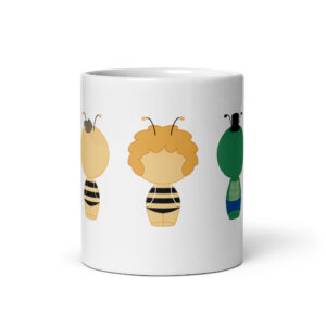 Mug blanc inspiré du dessin animé Maya l'abeille