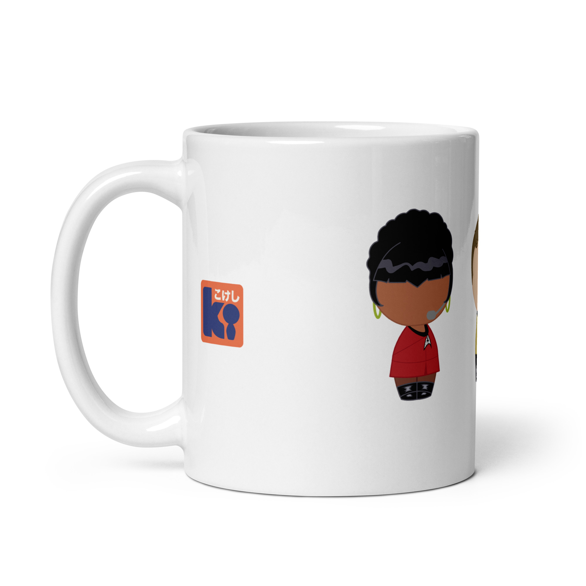 Mug blanc inspiré de la série TV Star Trek