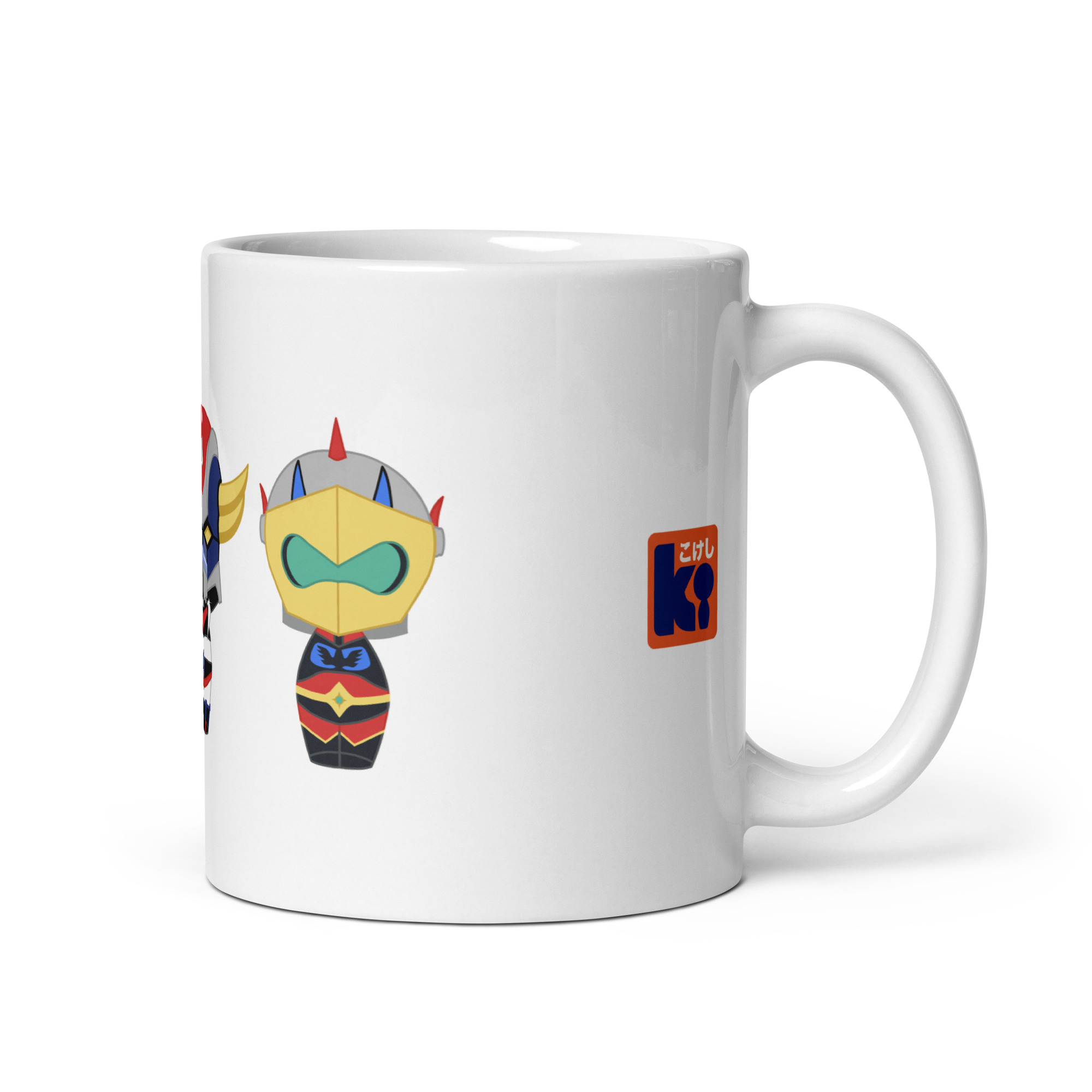 Mug blanc inspiré de l'animé Goldorak
