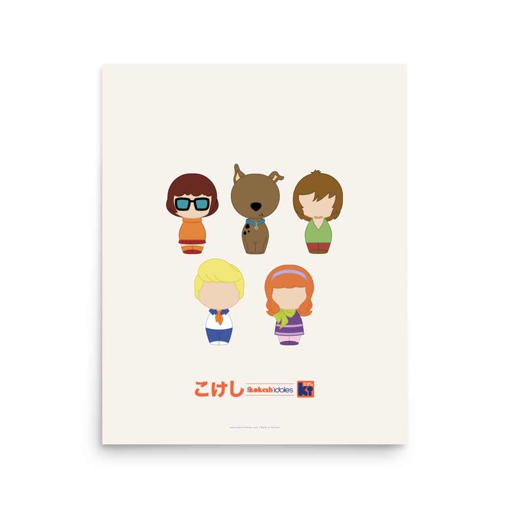 Affiche écrue inspirée du dessin animé Scooby Doo