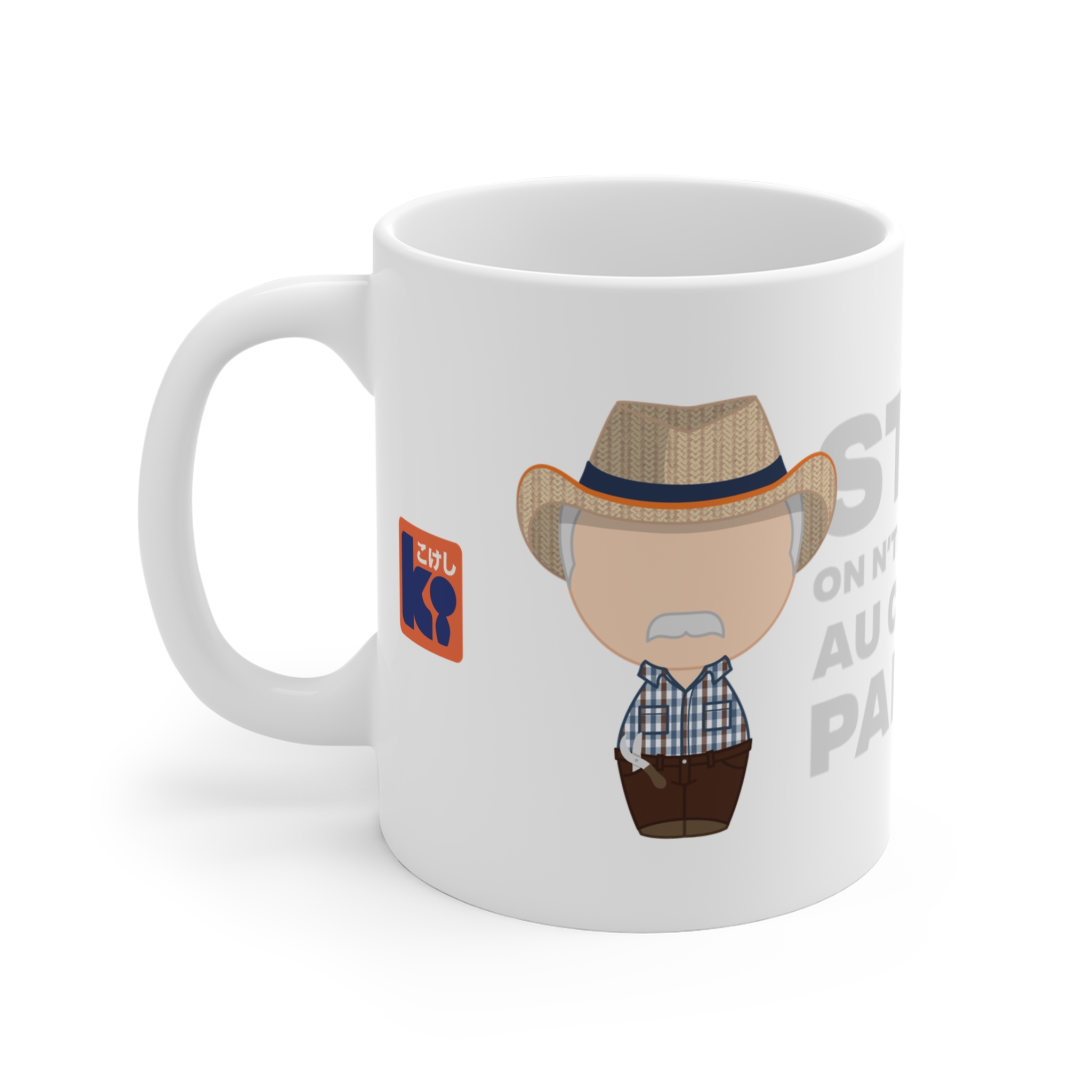 Mug blanc personnalisé pour un cadeau pour grands-parents