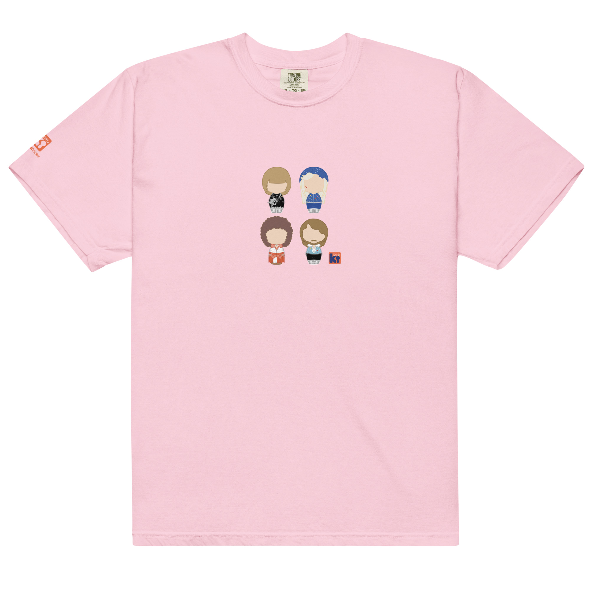 T-shirt rose inspiré du groupe ABBA Eurovision 1974
