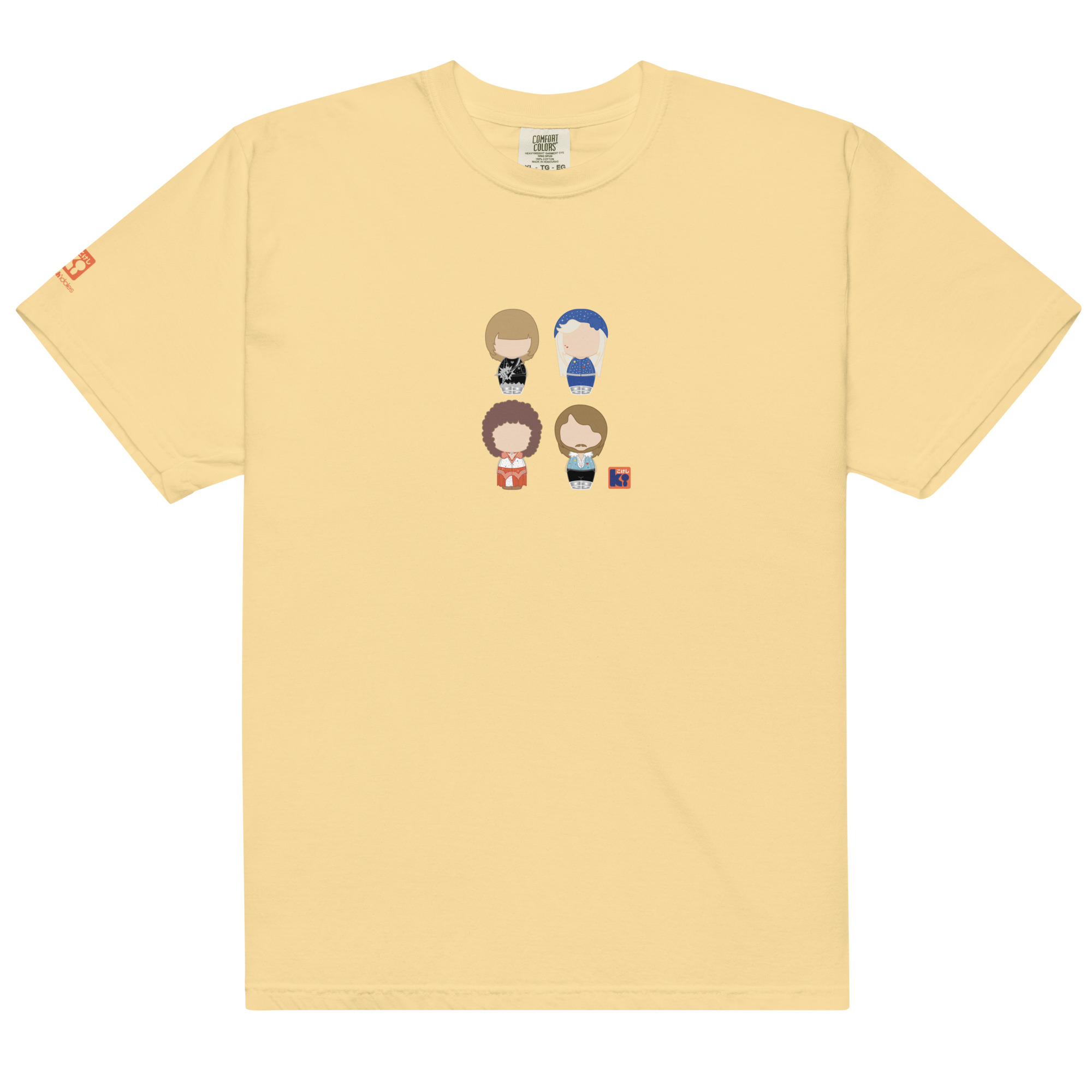 T-shirt jaune inspiré du groupe ABBA Eurovision 1974