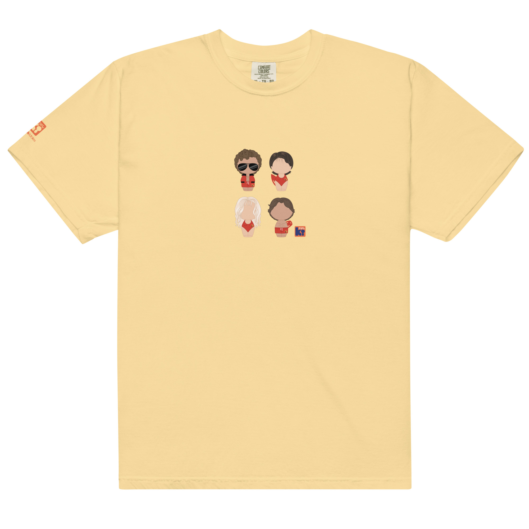 T-shirt jaune inspiré de la série TV Alerte à Malibu