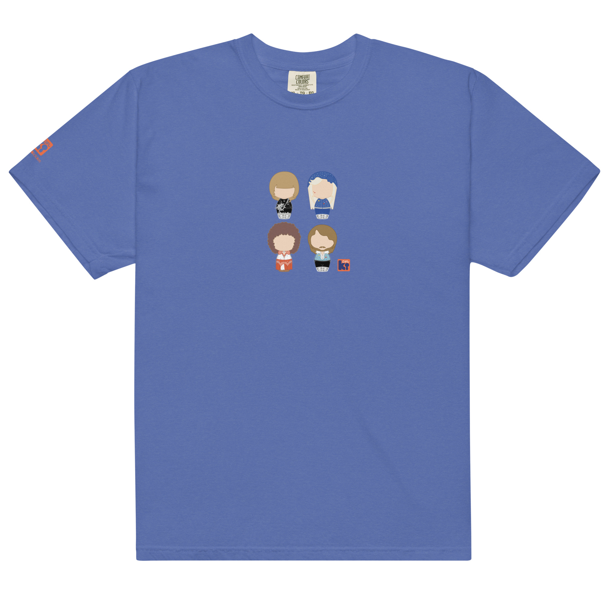T-shirt bleu inspiré du groupe ABBA Eurovision 1974
