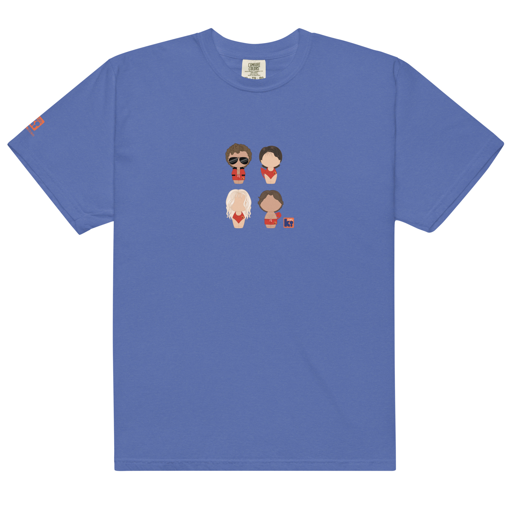 T-shirt bleu inspiré de la série TV Alerte à Malibu