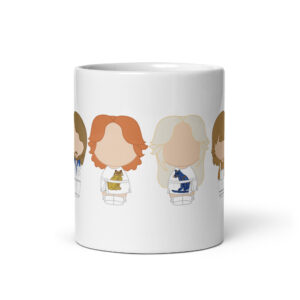 Mug blanc inspiré du groupe ABBA