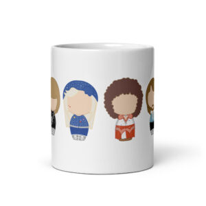 Mug blanc inspiré du groupe ABBA Eurovision 1974