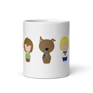 Mug blanc inspiré du dessin animé Scooby Doo